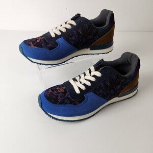 Inkkas Sneakers Womens 10 Blue Suede Mariposa Jogger Spider Western Cowgirl